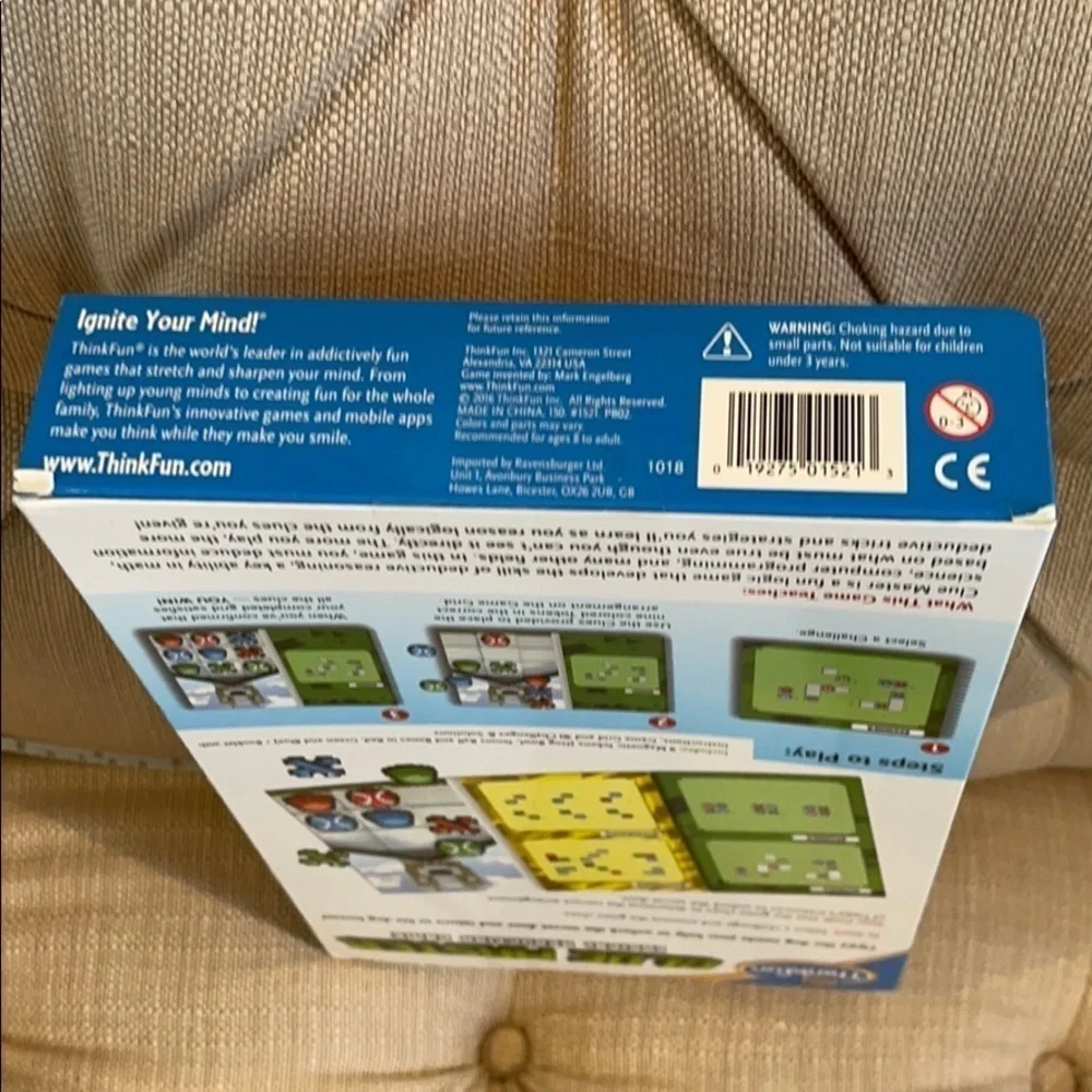 NWT Think Fun Clue Master Logical Deduction Game